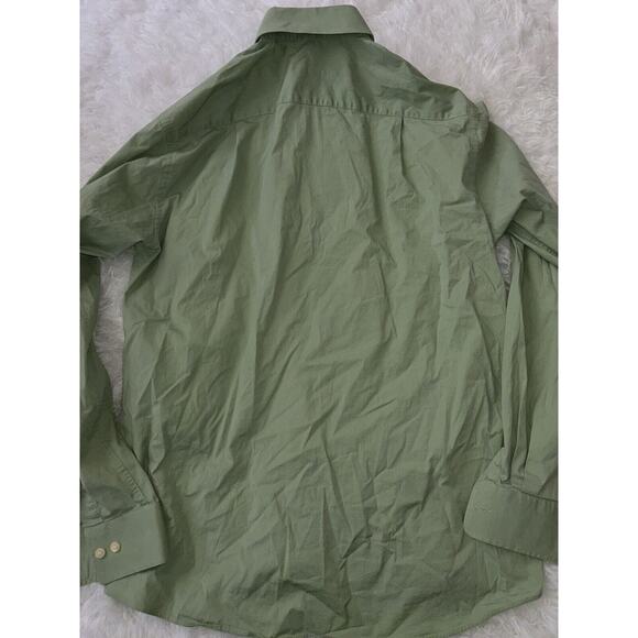 BCBG Attitude Men’s Sz. 15.5/ 34/35 “ Modern Fit” Green Button Down. - Picture 9 of 9